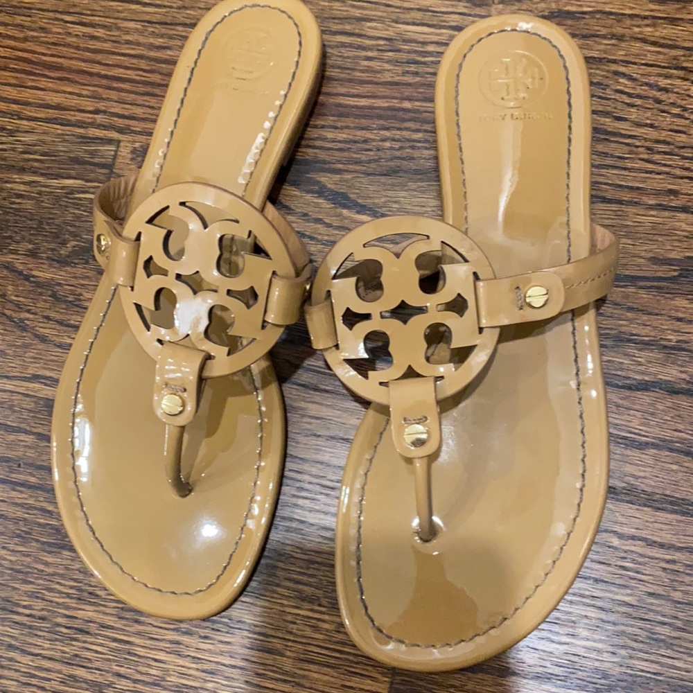 Tory Burch Miller Nude Flat Thong Sandal
